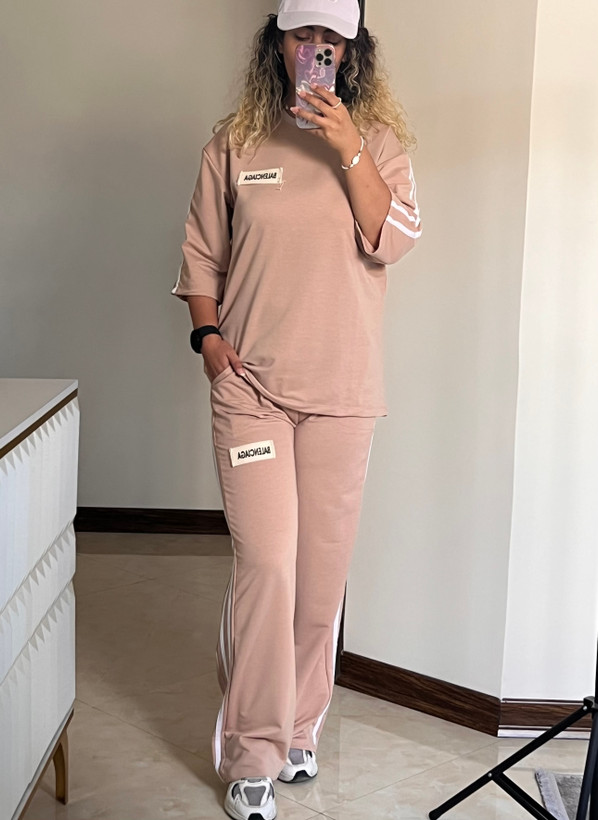 ست تیشرت شلوار زنانه اسپرت بالنسیاگا