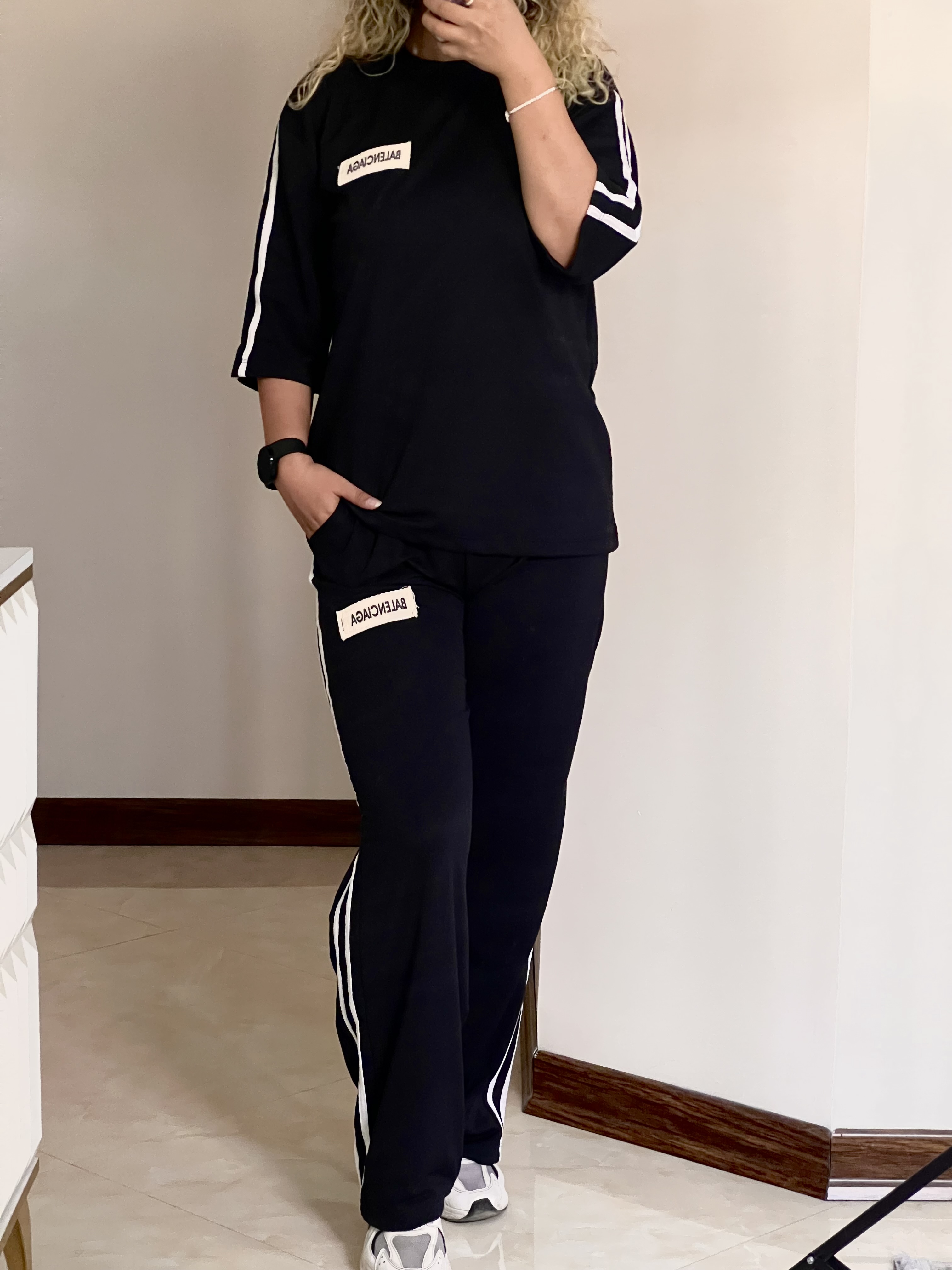 ست تیشرت شلوار زنانه اسپرت بالنسیاگا