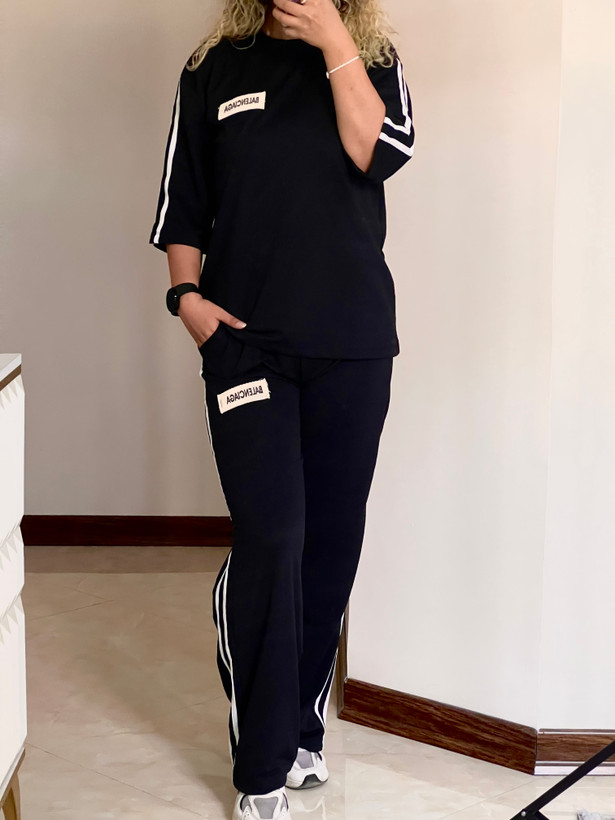 ست تیشرت شلوار زنانه اسپرت بالنسیاگا